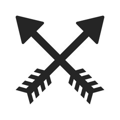 cross arrows or bows symbol