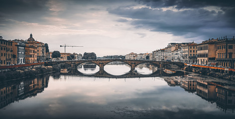 Obraz premium Ponte Vecchio on the river Arno in Florence, Italy