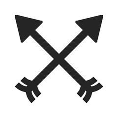 cross arrows or bows symbol