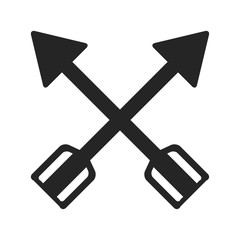 cross arrows or bows symbol