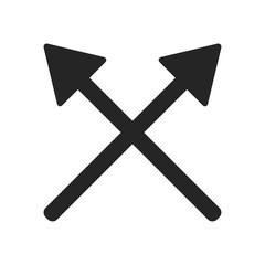 cross arrows or bows symbol
