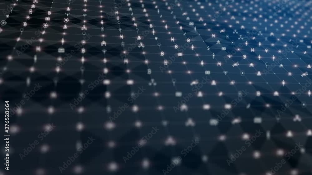 Poster technology network digital data connection and network marketing background concept.