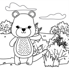 Lioness cartoon design vector illustrator