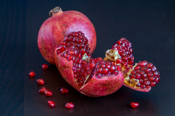 pomegranate on a white background - 276530469