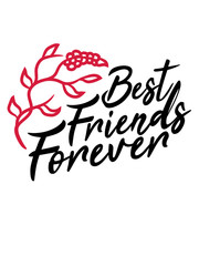 best friends forever freundin crew geschrieben cool logo team party freunde beste für immer unendlich design zusammen 2 liebe paar pärchen schwestern geschwister brüder