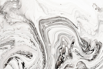Abstract ink fluid marbled texture. Luxurious granite, marble mineral pattern wallpaper.