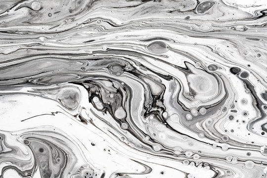 Abstract ink fluid marbled texture. Luxurious granite, marble mineral pattern wallpaper.