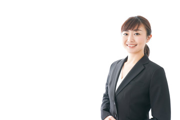 笑顔の若いビジネスウーマン