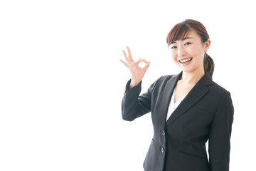 笑顔の若いビジネスウーマン