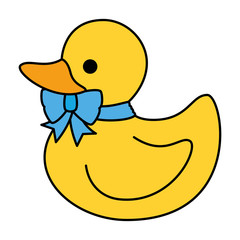 little rubber duck toy icon
