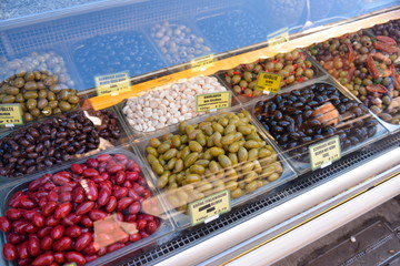 Close up of food; Naschmarkt;Vienna;Austria