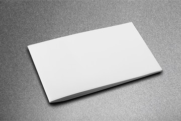 Pile of blank paper on wooden table