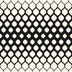 Vector monochrome pattern with halftone transition effect, vertical gradient