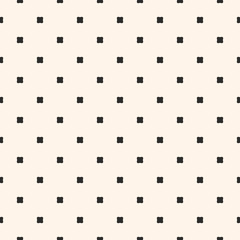 Vintage geometric seamless pattern with small octagonal shapes, squares, dots