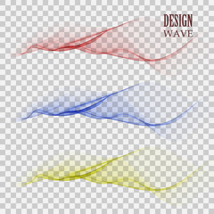 Set of Abstract vector wave, color flow waved lines for brochure, website, flyer design.