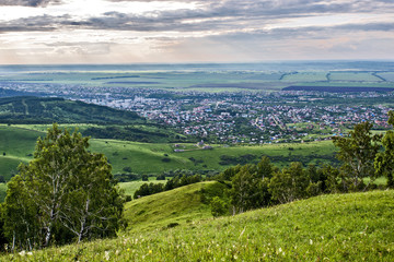 Fototapeta na wymiar aerial view of rural landscape