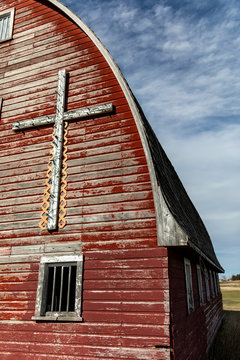Barn with cross