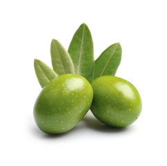 Olive with leaves.