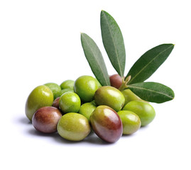 Olives isolated.