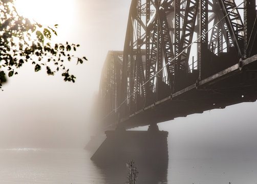 Bridge in fog