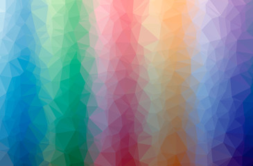 Fototapeta premium Illustration of abstract Blue, Yellow, Red And Green horizontal low poly background. Beautiful polygon design pattern.