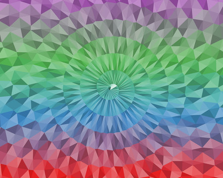 Abstract Delaunay Voronoi trianglify Generative Art background illustration