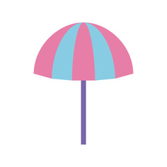 beach umbrella open isolated icon