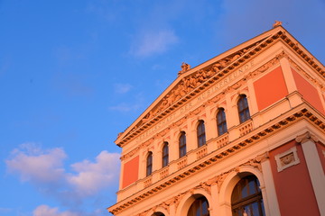 Low angle view of Gesellschaft der Musikfreunde in Wien;Vienna;Austria