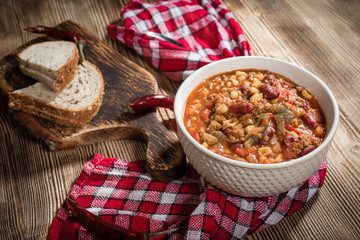 Mexican chili con carne.