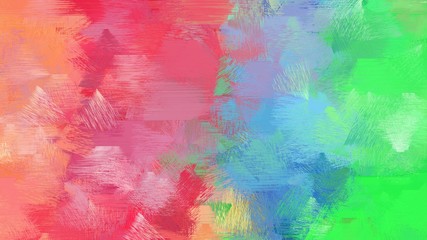 brushed grunge background with pale violet red, medium sea green and light coral color. dirty abstract art. use it as wallpaper or graphic element for poster, canvas or creative illustration
