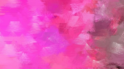 Fototapeta na wymiar old painting brushed with neon fuchsia, moderate pink and orchid colors. dirty color-brushed. use it as wallpaper or graphic element for poster, canvas or creative illustration