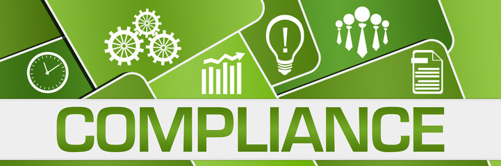 Compliance Green Rounded Squares Symbols 