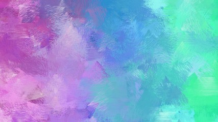 Fototapeta na wymiar abstract brushed watercolor background corn flower blue, medium turquoise and pastel violet color. use it as wallpaper or graphic element for poster, canvas or creative illustration