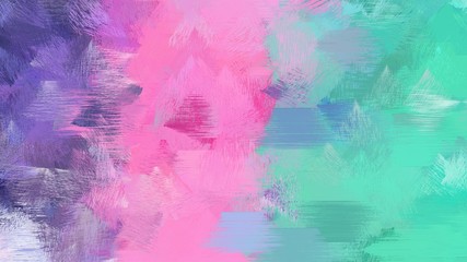 dirty brushed grunge background with medium aqua marine and pastel magenta colors. use it as wallpaper or graphic element for poster, canvas or creative illustration