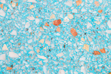 background image of gray terrazzo floor.