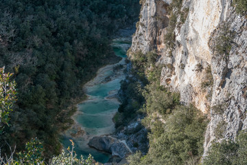 The gorges of Concluse de Lussan near the village of Lussan, Gard, France - 276545868