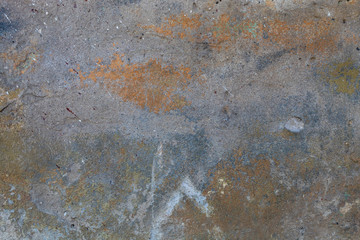 Old Weathered Grey Brownish Concrete Wall Texture