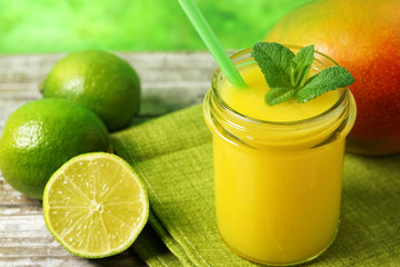 Mango Lime Tropical Summer Drink