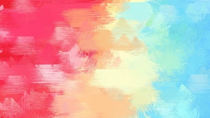 brushed grunge background with pastel red, light gray and baby blue color. dirty abstract art. use it as wallpaper or graphic element for poster, canvas or creative illustration
