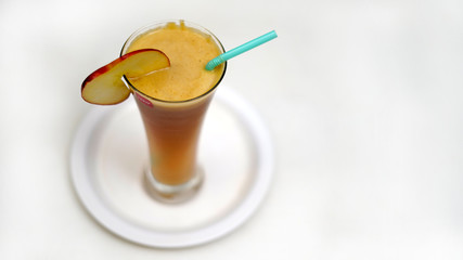 Apple Juice with apple Slice
