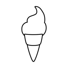 delicious ice cream in cone