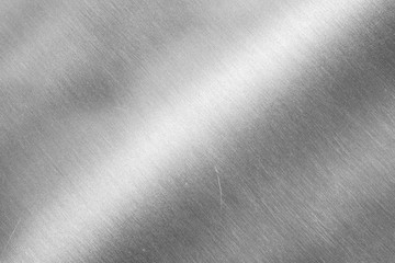 Empty stainless steel plate with detail and texture background, copy space for put text character...
