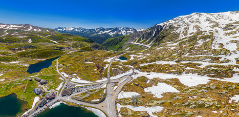 view from st. gotthard mountain pass