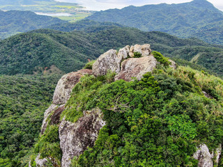 石垣島野底マーペー岳からの空撮