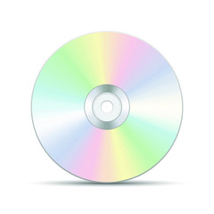 Cd and dvd vector design illustration isolated on white background