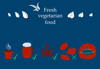 Isolated Vector Style Illustration Logo Set Badge Ingredient Warning Label Icons. Allergens Gluten, Lactose, Soy, Corn, Diary, Milk, Sugar, Trans Fat. Vegetarian and Organic symbols. Food Intolerance