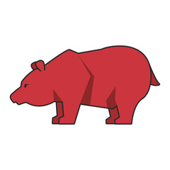 Bear stock market invest decrease symbol