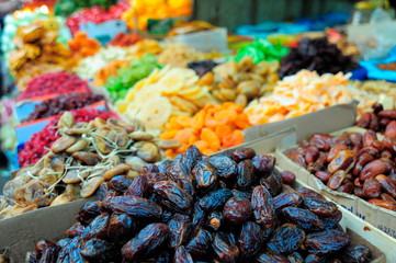 Food in Camel Market;Tel Aviv