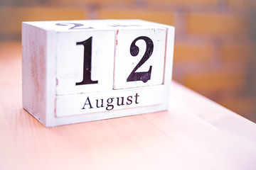12th of August - August 12 - Birthday - International Day - National Day