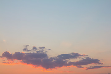 Twilight sky with cloud at sunset Abstract background